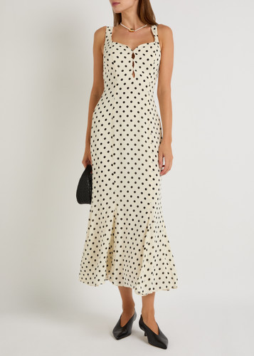 Laine polka dot georgette maxi dress | Harvey Nichols