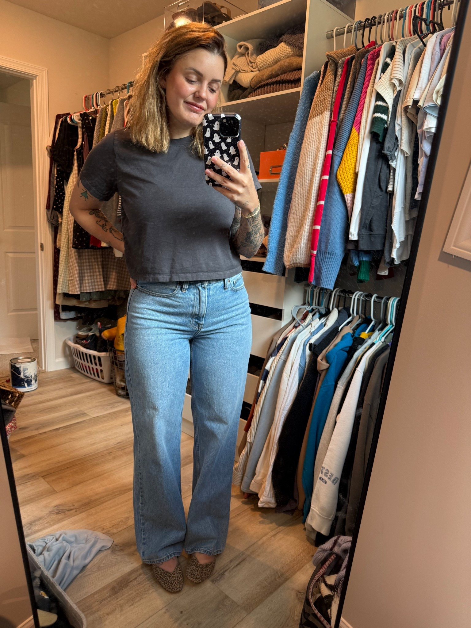 stackable code with my favorite jeans from Abercrombie! i’m wearing a 28 and am 2 months postpartum 

#LTKFallSale