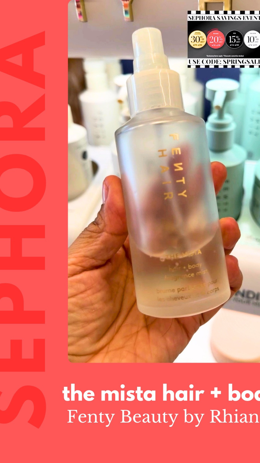 I don’t do fragrance content. I do skincare. But I picked this up a while back because it’s Fenty and it was calling my name.
Clean formula. Amber, freesia, sandalwood. Warm florals with a little depth. It’s not a perfume, it’s a finishing mist. You spray it on your hair and your body after your routine and you just smell like you fresh & clean 🧼 

It’s in my Sephora Sale Picks collection

#FentyHair #SephoraSale #FragranceMist #BodyMist #Over50Beauty

Fenty Beauty The Mista review, Fenty Hair Body Fragrance Mist, best body mist Sephora 2026, Fenty Beauty fragrance mist mature skin, Sephora sale fragrance picks

#LTKBeauty #LTKSaleAlert #LTKOver40