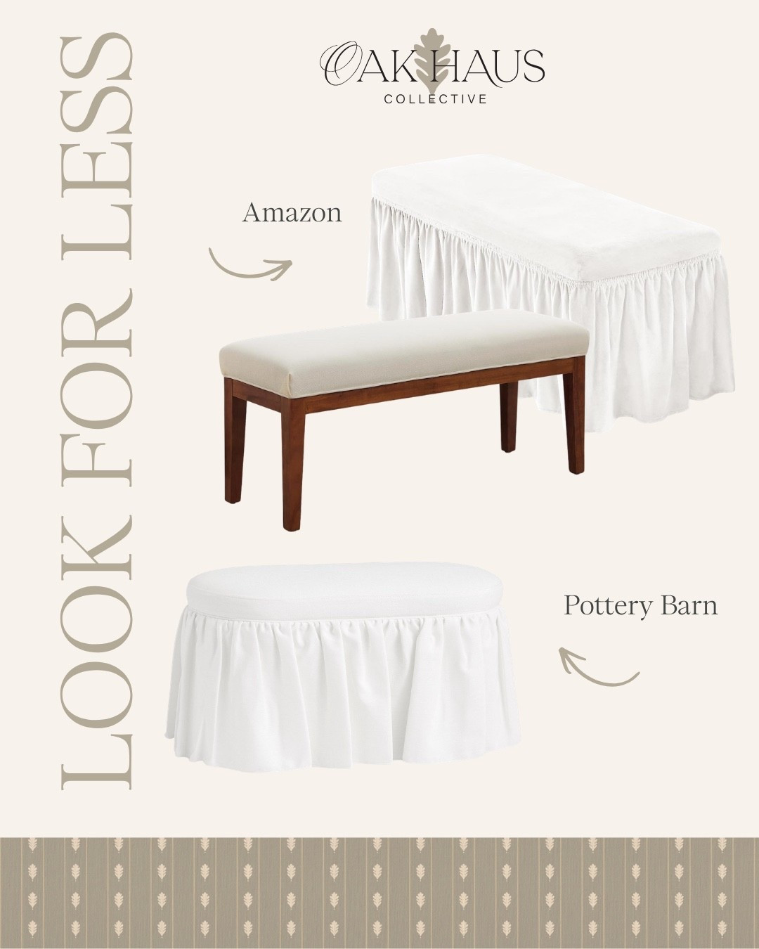 Look For Less, Bench, Furniture, Bedroom, Chic, Modern, Interior, Design

#LTKHome #LTKSaleAlert #LTKdayinmylife