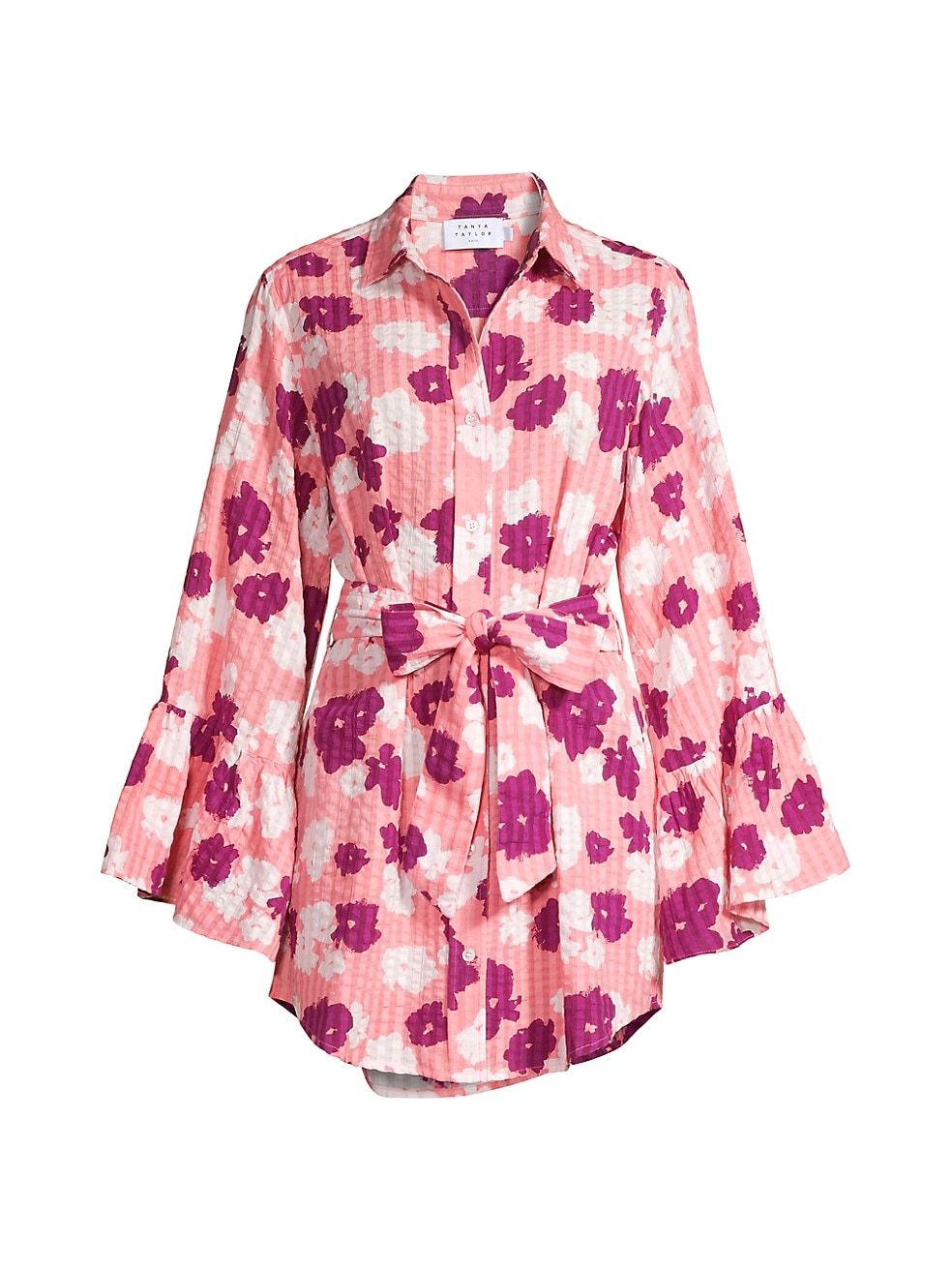 Tanya Taylor Alena Floral Cotton Cover-Up Dress | Saks Fifth Avenue