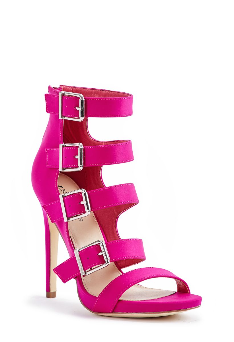 Shoedazzle Sandals-Dressy - Single Sole Connie Heeled Sandal Womens Pink Size 5.5 | ShoeDazzle