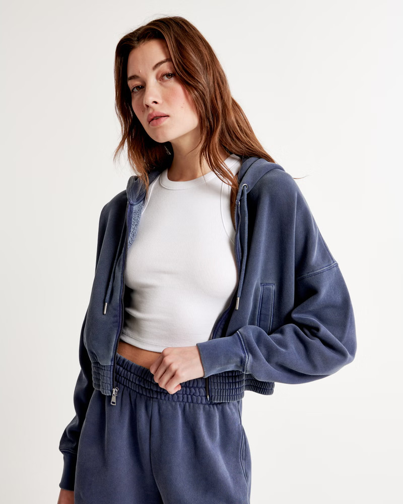 Essential Mini Sunday Hooded Full-Zip | Abercrombie & Fitch (US)