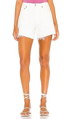 AGOLDE Reese Relaxed Cut Off Short in Tissue from Revolve.com | Revolve Clothing (Global)