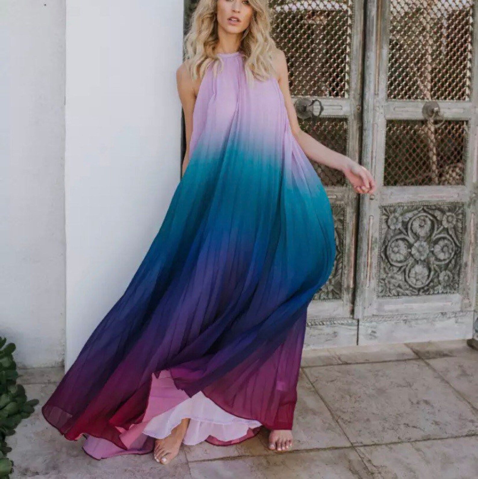 Ocean Ombre Spin Maxi DRESS  S-XL  Lavender Lilac Violet | Etsy | Etsy (US)