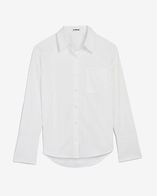 One Pocket Large Cuff Shirt | Express