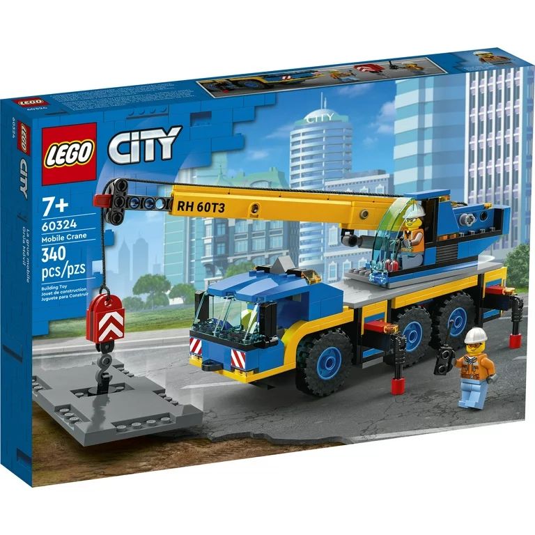 LEGO City Great Vehicles Mobile Crane Truck Toy Building Set 60324 - Construction Vehicle Model, ... | Walmart (US)