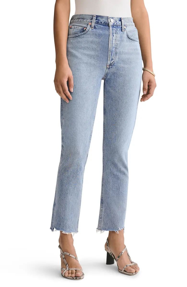 Riley High Waist Step Hem Jeans | Nordstrom