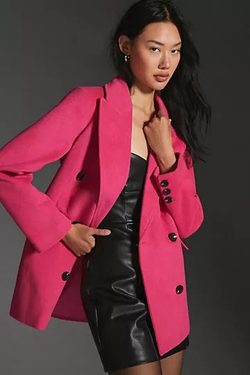 Avec Les Filles Double-Breasted Wool Coat | Anthropologie (US)