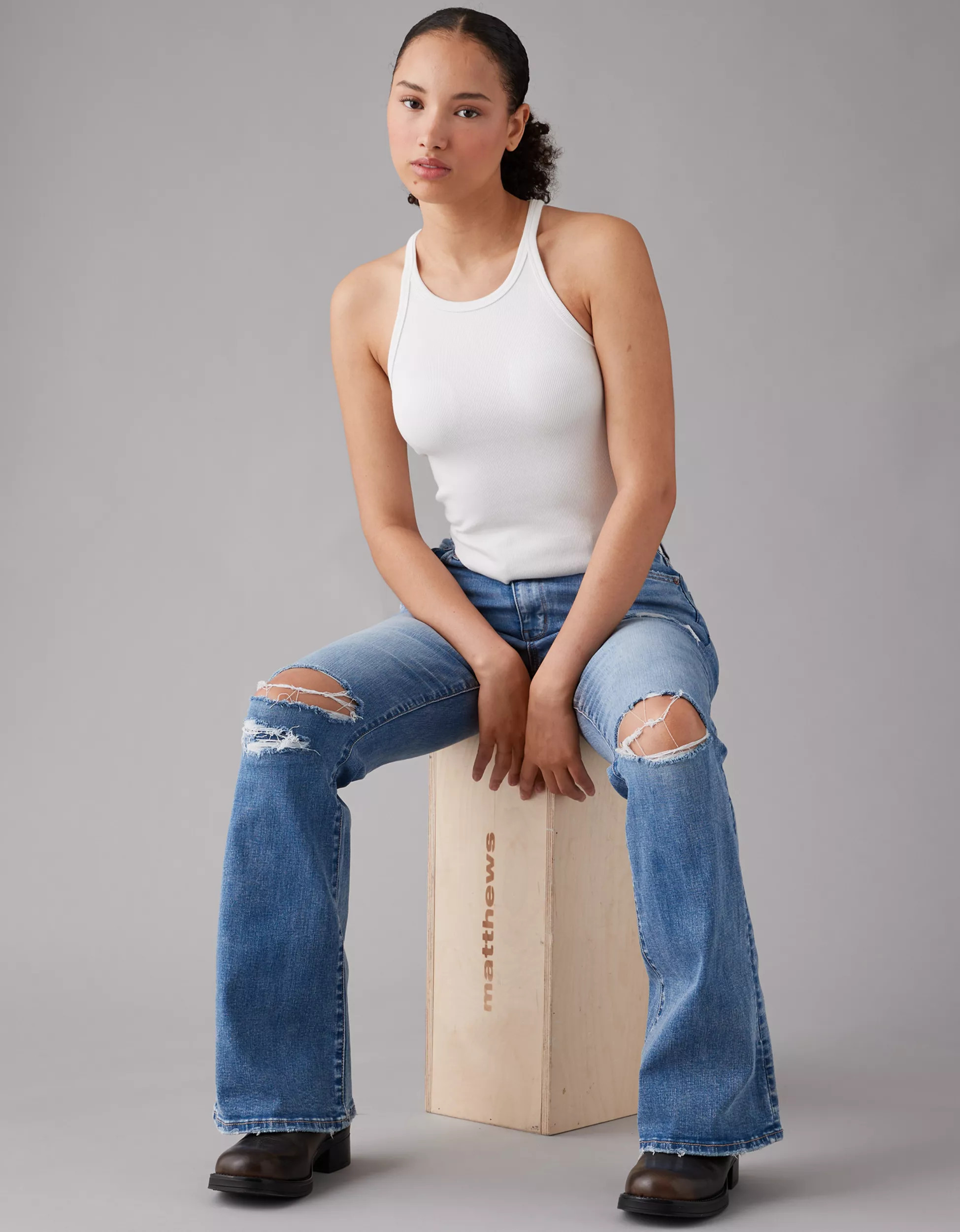 AE Racerback Main Squeeze Tank Top | American Eagle Outfitters (US & CA)