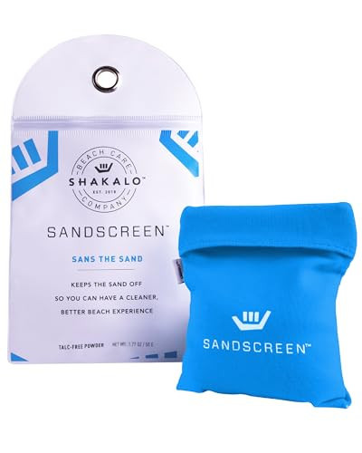 SHAKALO SANDSCREEN Sand Removal Bag | The Original Sand Remover | Talc-Free and Reef Friendly | Fresh, Clean and Sand Free | Great for The Whole Family!(Pack of 1) | Amazon (US)