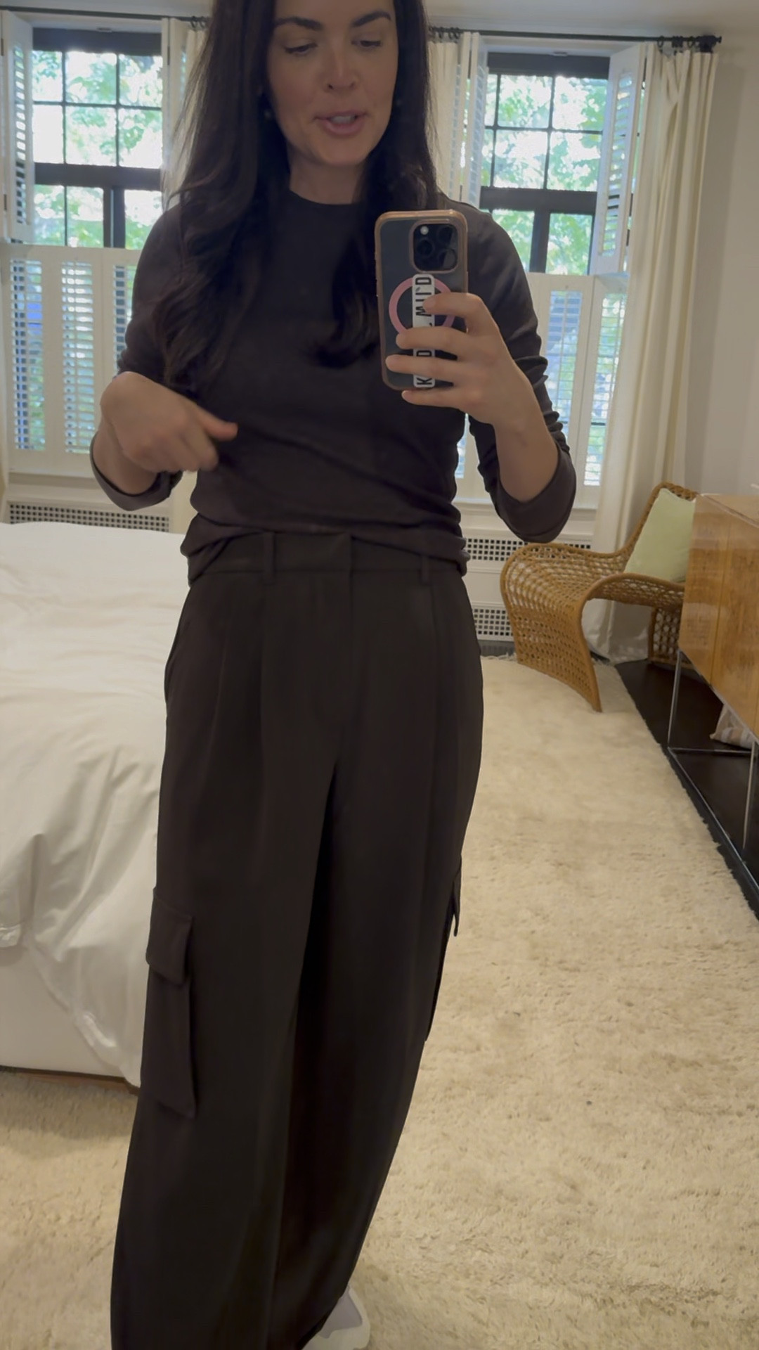 Cute and comfy! Love this thin mock neck tee so much (I’ll be ordering more colors) and the cargos have elastic in the back, so they look nice but feel very relaxed. Both on sale!! I wore these sneakers on our trip to Europe and so comfortable .

#LTKFindsUnder50 #LTKCyberWeek #LTKFindsUnder100