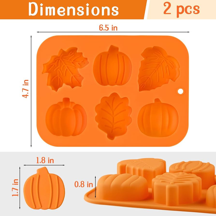 JOERSH Pumpkin Silicone Molds, 2Pcs | Amazon (US)
