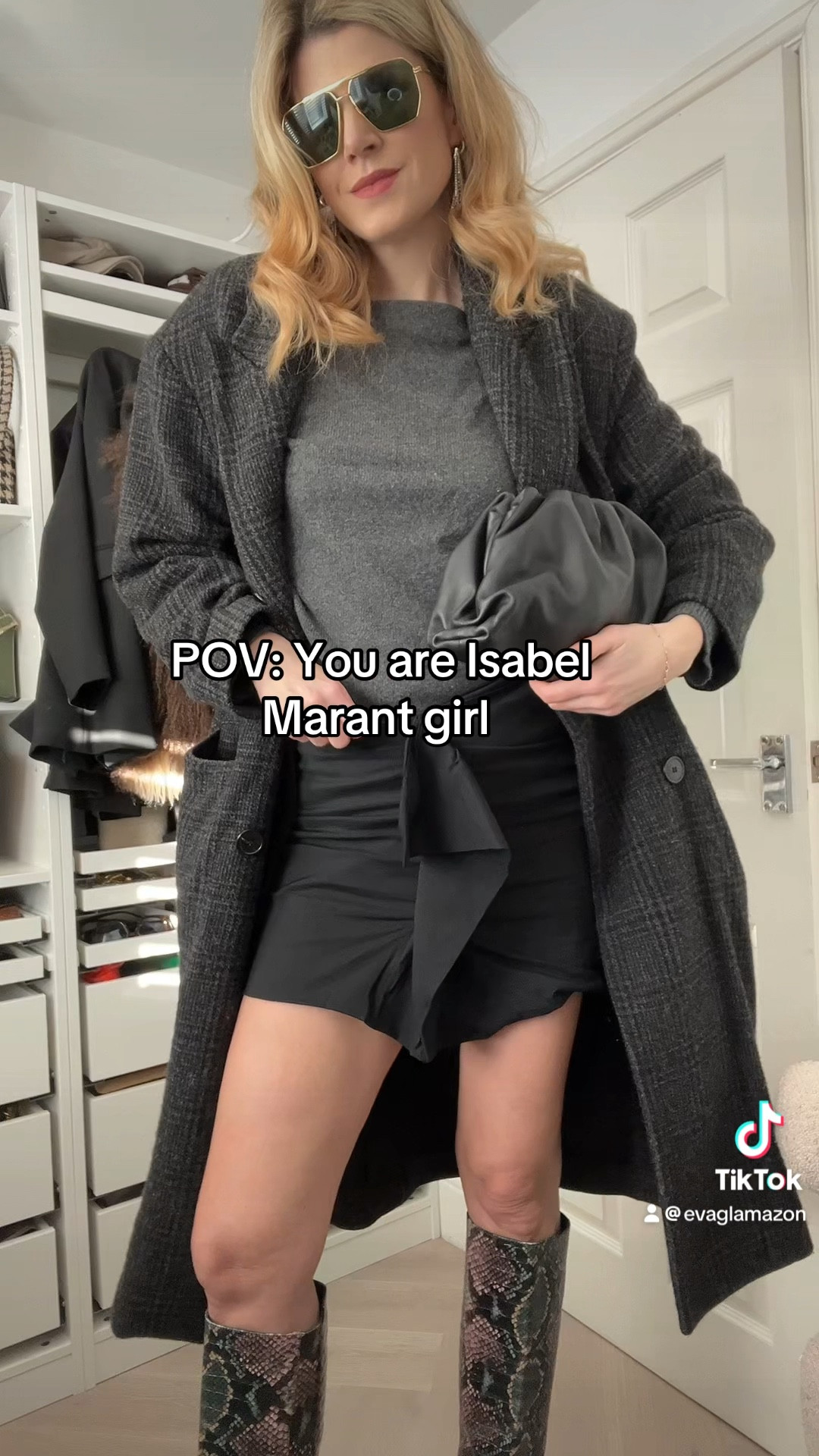 Isabel marant style, grey jumper, oversized coat, Isabel marant coat, Isabel marant jumper, snake print boots, chic winter style 

#LTKluxury #LTKwinter #LTKeurope