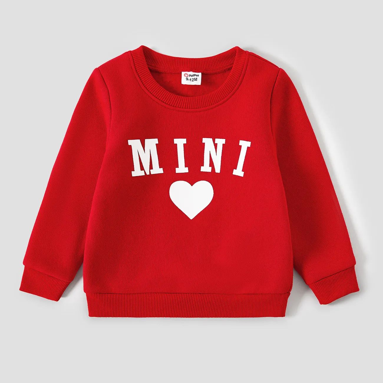 Mommy and Me Solid Letters & Love Print Long-sleeve Tops Only $9.34 PatPat US | PatPat