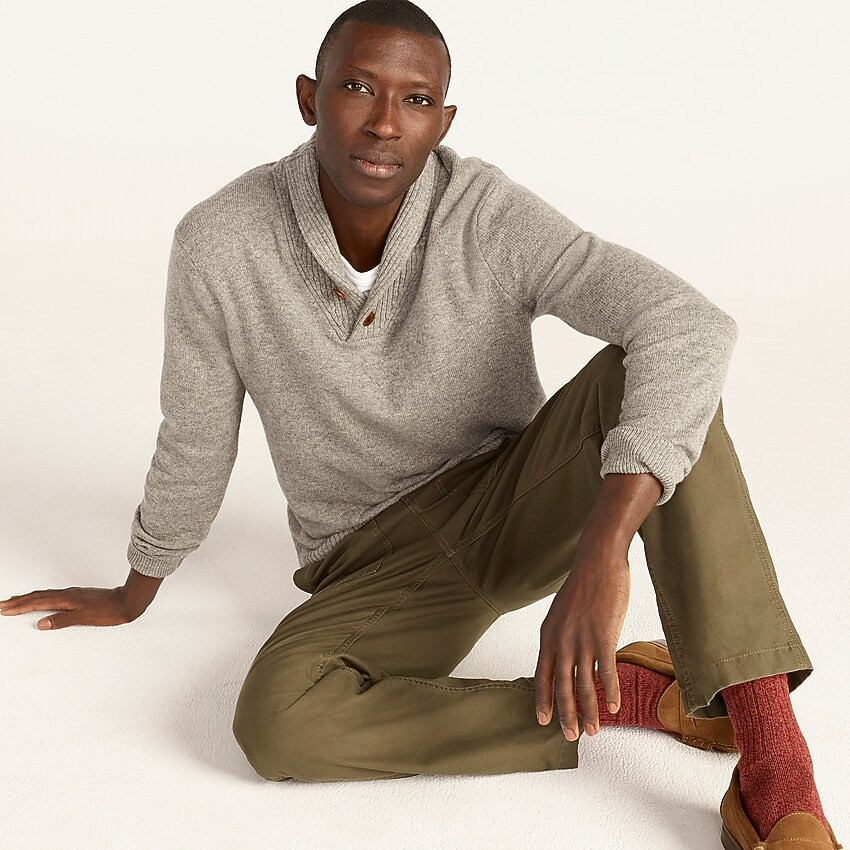 J.Crew: Rugged Merino Shawl-collar Sweater For Men | J. Crew US