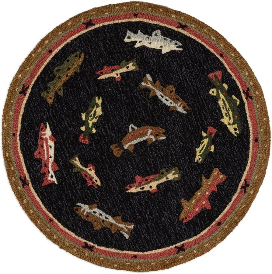 River Fish - 3' Round Rug | Amazon (US)