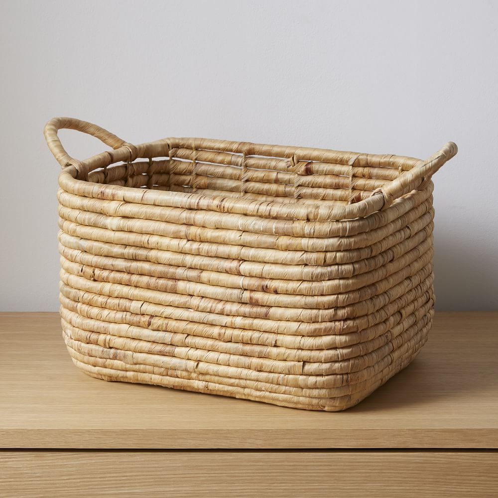 Woven Seagrass Basket, Magazine, Natural | West Elm (US)