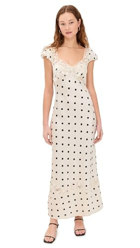 Free People Women's Butterfly Babe Midi Dress, Tea Combo, Off White, Print, S | Amazon (US)