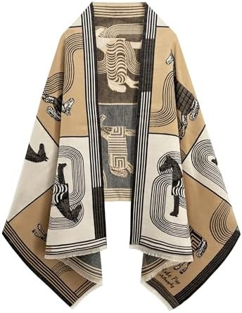 Women's Reversible Pashmina Shawl Wrap for Women Big Scarf Holiday Gifts | Amazon (US)