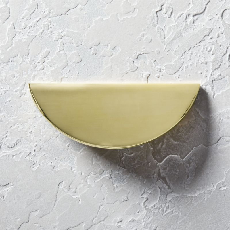Bin Polished Brass Pull 4" + Reviews | CB2 | CB2