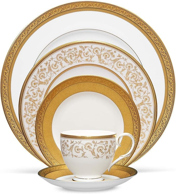 Noritake Summit Gold 5-Piece Place Setting, Service for 1 | Amazon (US)