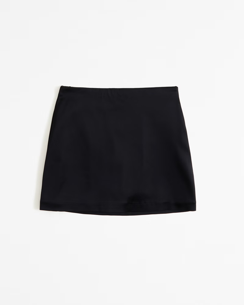 Satin Sculpt Mini Skort | Abercrombie & Fitch (US)