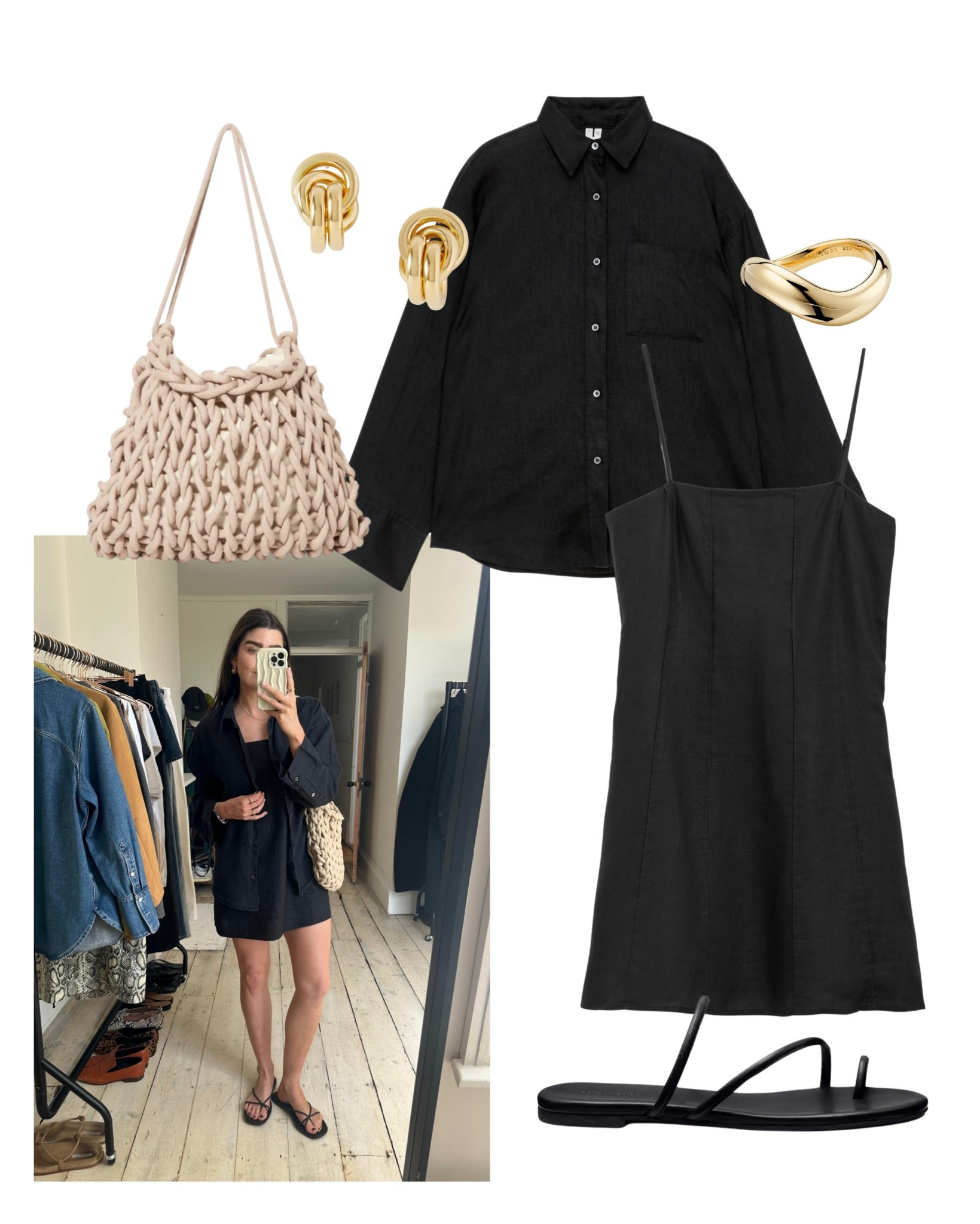 Simple but polished: a black linen mini dress layered with an oversized shirt and sandals. perfect for daytime outings in the city.

You can find more style content over on my Substack ’The Wardrobe Edit’

#LTKsummer #LTKstyletip