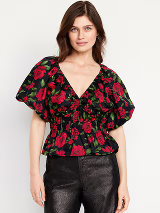 Puff-Sleeve Top | Old Navy (US)