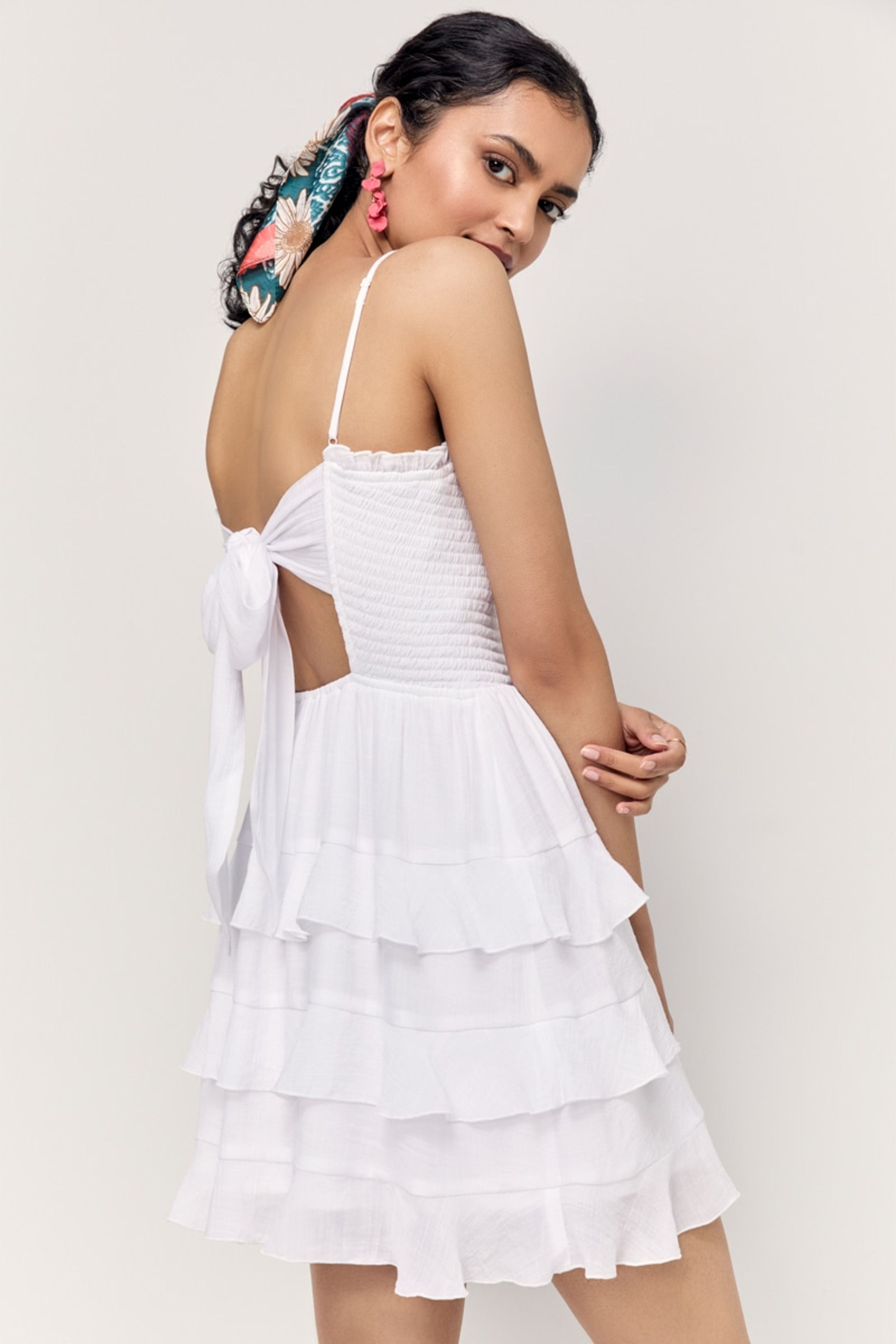 Joyce Bow Back Mini Dress | Francesca's