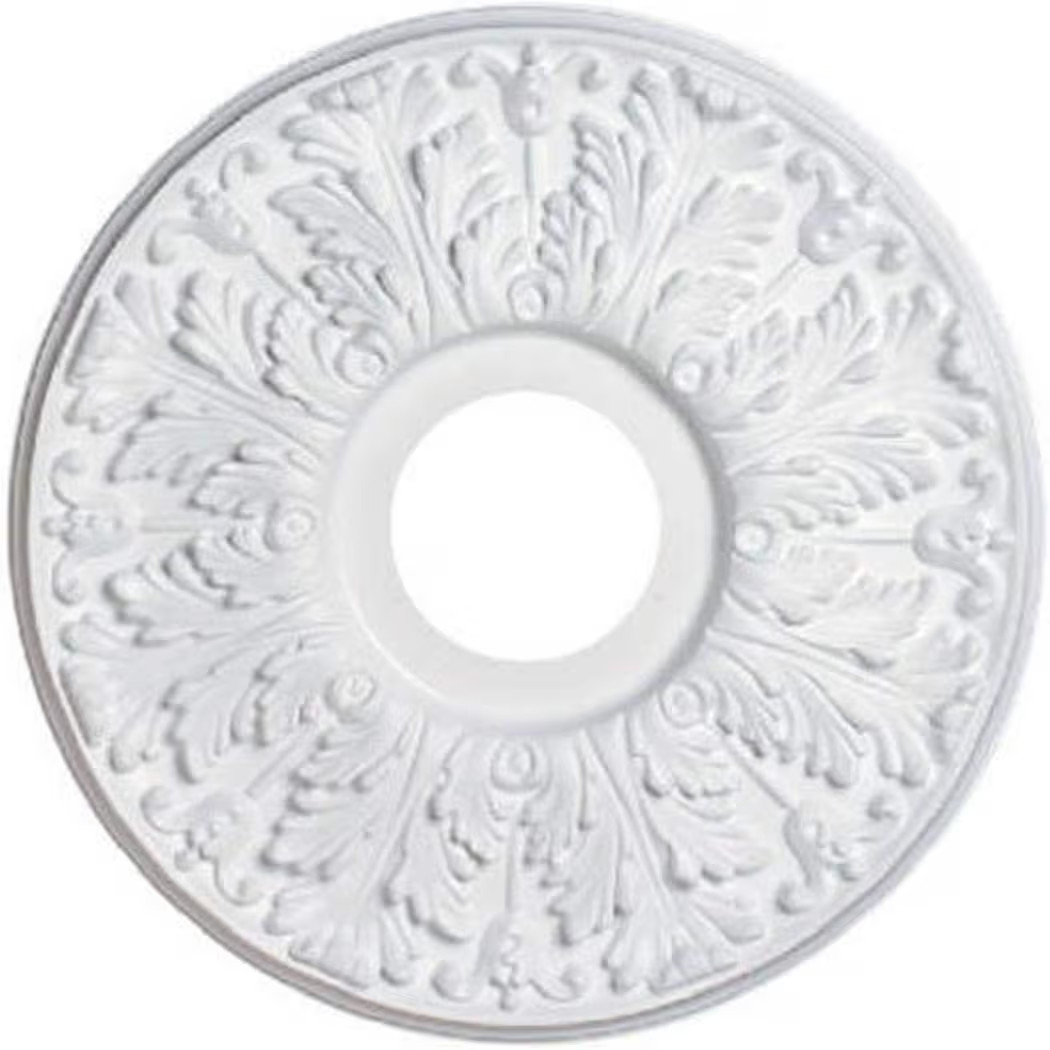 Westinghouse Victorian White 15-1/2-Inch Ceiling Medallion
        Finish, 7702800 | Amazon (US)