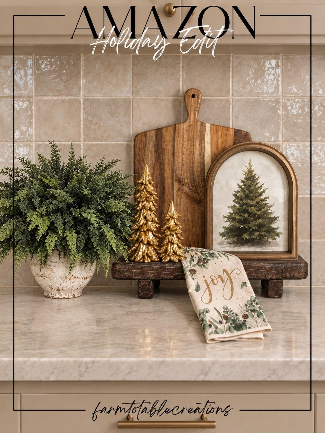 Amazon Holiday Kitchen Finds 🎄

Bringing a little Christmas magic into the kitchen with these cozy Amazon finds! I love the mix of warm wood, greenery, touches of gold and that sweet holiday towel. Such an easy way to make an everyday kitchen corner feel festive without going overboard.

#AmazonHome #AmazonFinds #AmazonHoliday #ChristmasKitchen #ChristmasDecor #HolidayDecor #KitchenDecor #ChristmasHome #HolidayKitchen #AmazonChristmas #ChristmasFinds #CozyChristmas

#LTKHome #LTKSaleAlert #LTKSeasonal