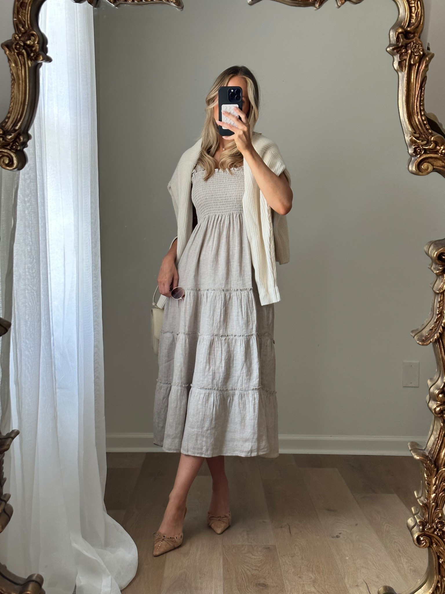 Perfect summer dress for a postpartum momma I got a size small 

#LTKBaby #LTKShoeCrush