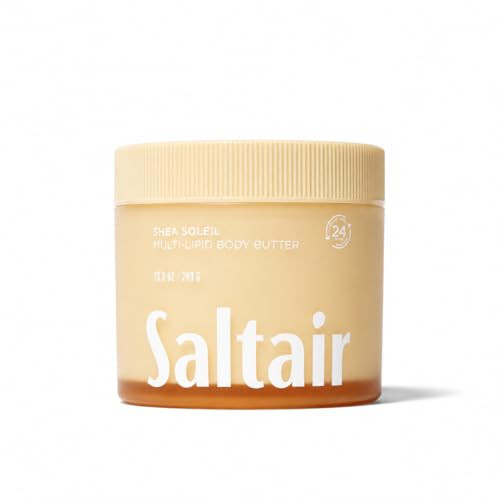 Saltair Multi-Lipid Body Butter – Hydrating 24-Hour Moisture – Body Cream for Soft Skin & Barrier Support – Ceramides, Coconut Oil & Shea Butter for Dry Skin Care – Shea Soleil 10oz | Amazon (US)