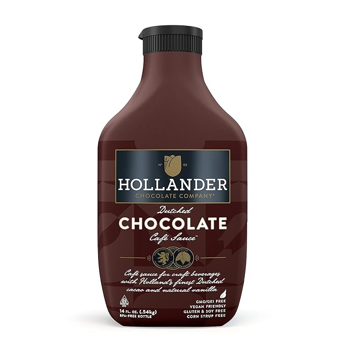 Hollander Dutched Chocolate Café Sauce™ | 14 fl. Oz. Squeeze Bottle | Amazon (US)