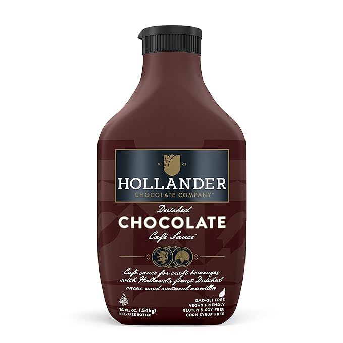 Hollander Dutched Chocolate Café Sauce™ | 14 fl. Oz. Squeeze Bottle | Amazon (US)