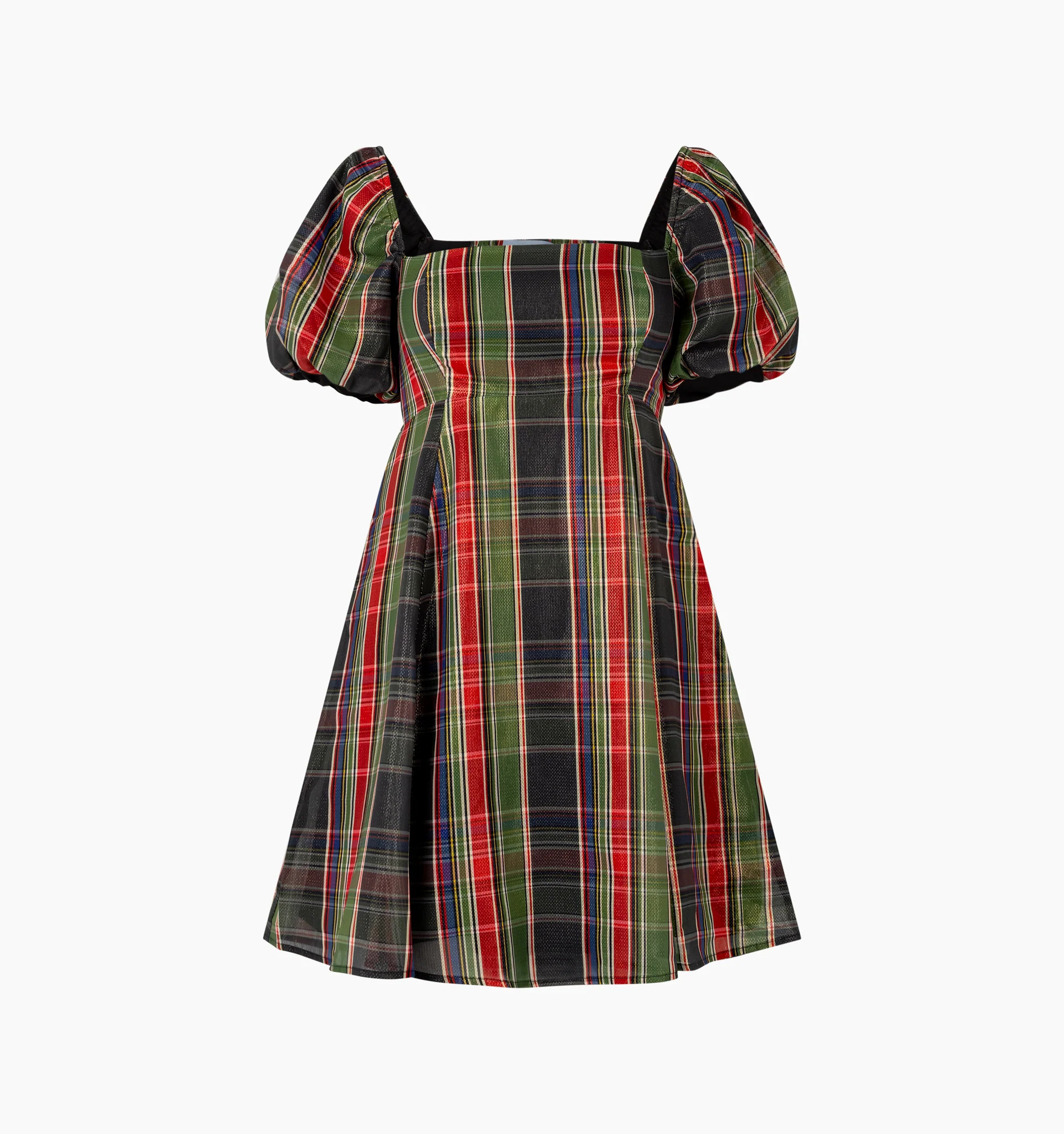 The Matilda Mini Dress - Tartan Lamé | Hill House Home US