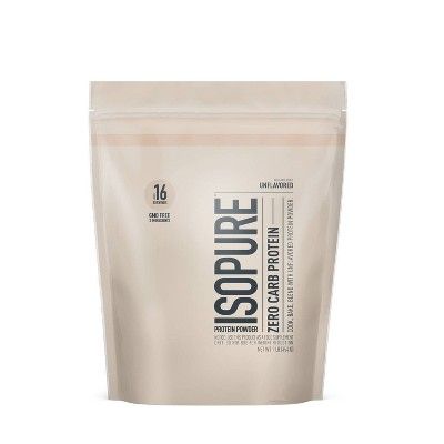Isopure Zero Carb 100% Whey Protein Isolate Unflavored Protein Powder - 16oz | Target