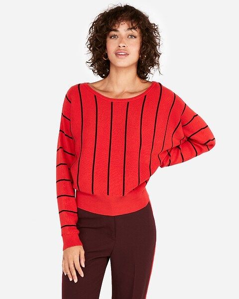 Striped Dolman Sleeve Sweater | Express