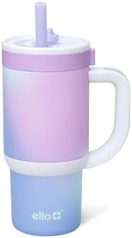 Ello Oasis 14oz Stainless Steel Toddler Tumbler with Handle & Retracting Straw, 100% Leakproof, D... | Amazon (US)