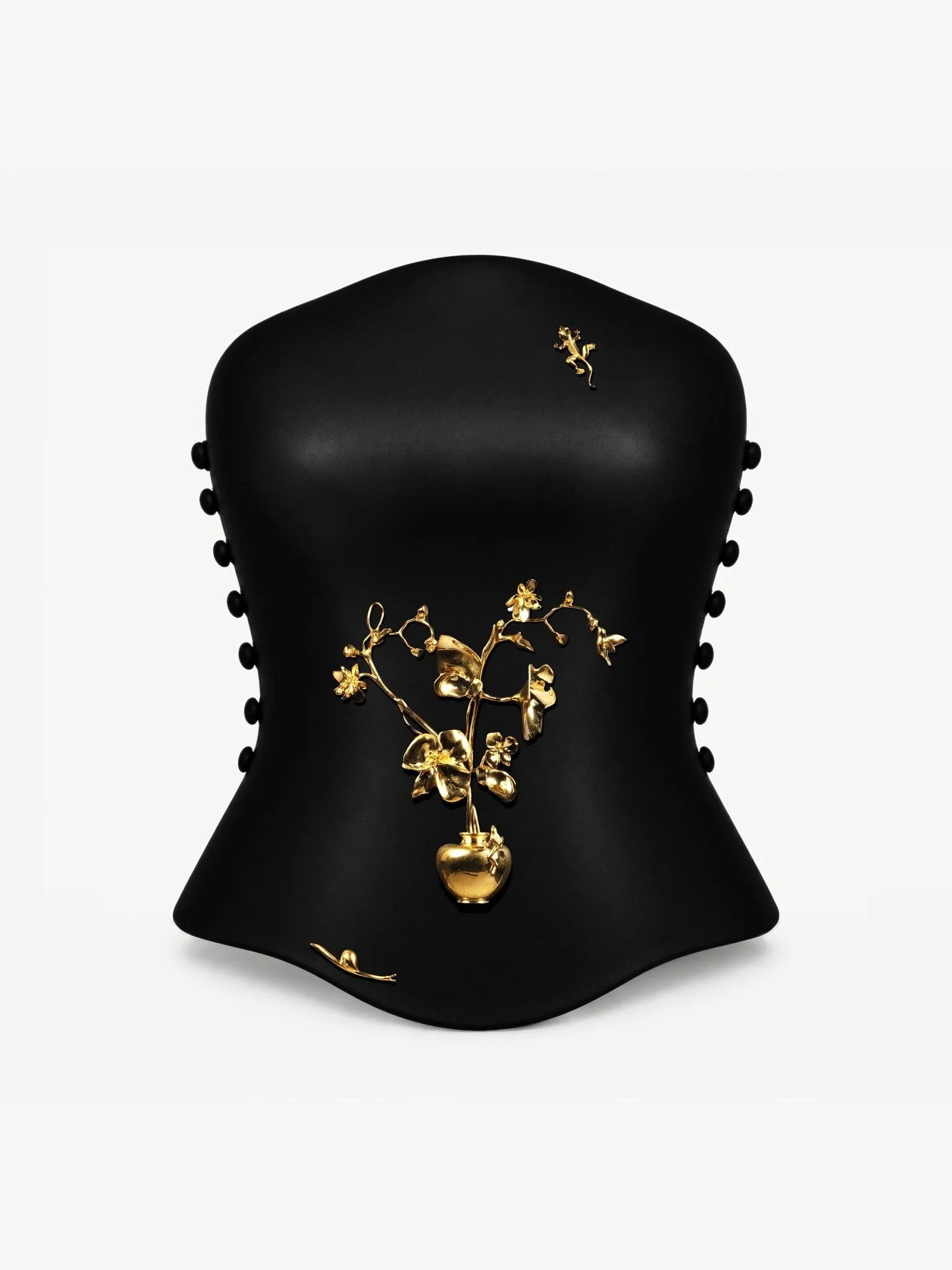 Wave Bodice in Black | MISHO