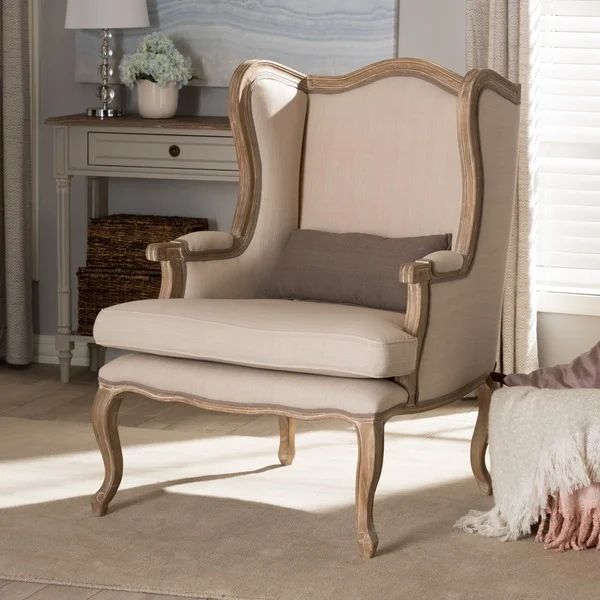 Auvergne Wood Traditional French Accent Chair | Bed Bath & Beyond