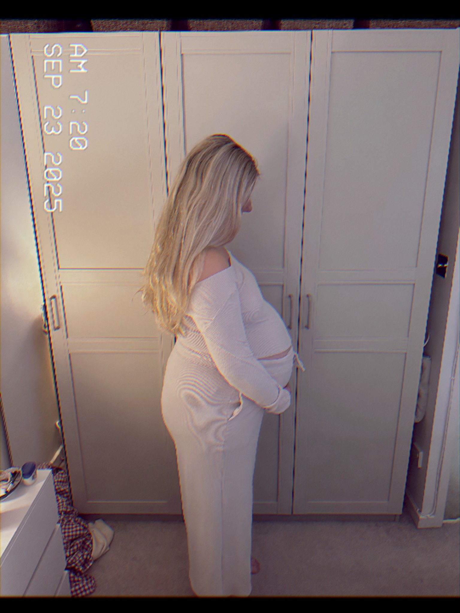 Worn this every two weeks for Polaroid bump updates 🤍 in the sale for £15 bottoms! 

#LTKcurves #LTKuk #LTKmaternity