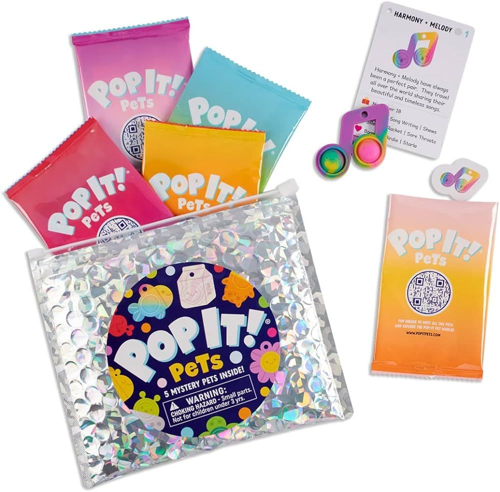 Pop It! Pets Season 1 - Mystery Bag | 5 Pets in Each Bag | Mini Collectables | Cute Fidget and Se... | Amazon (US)
