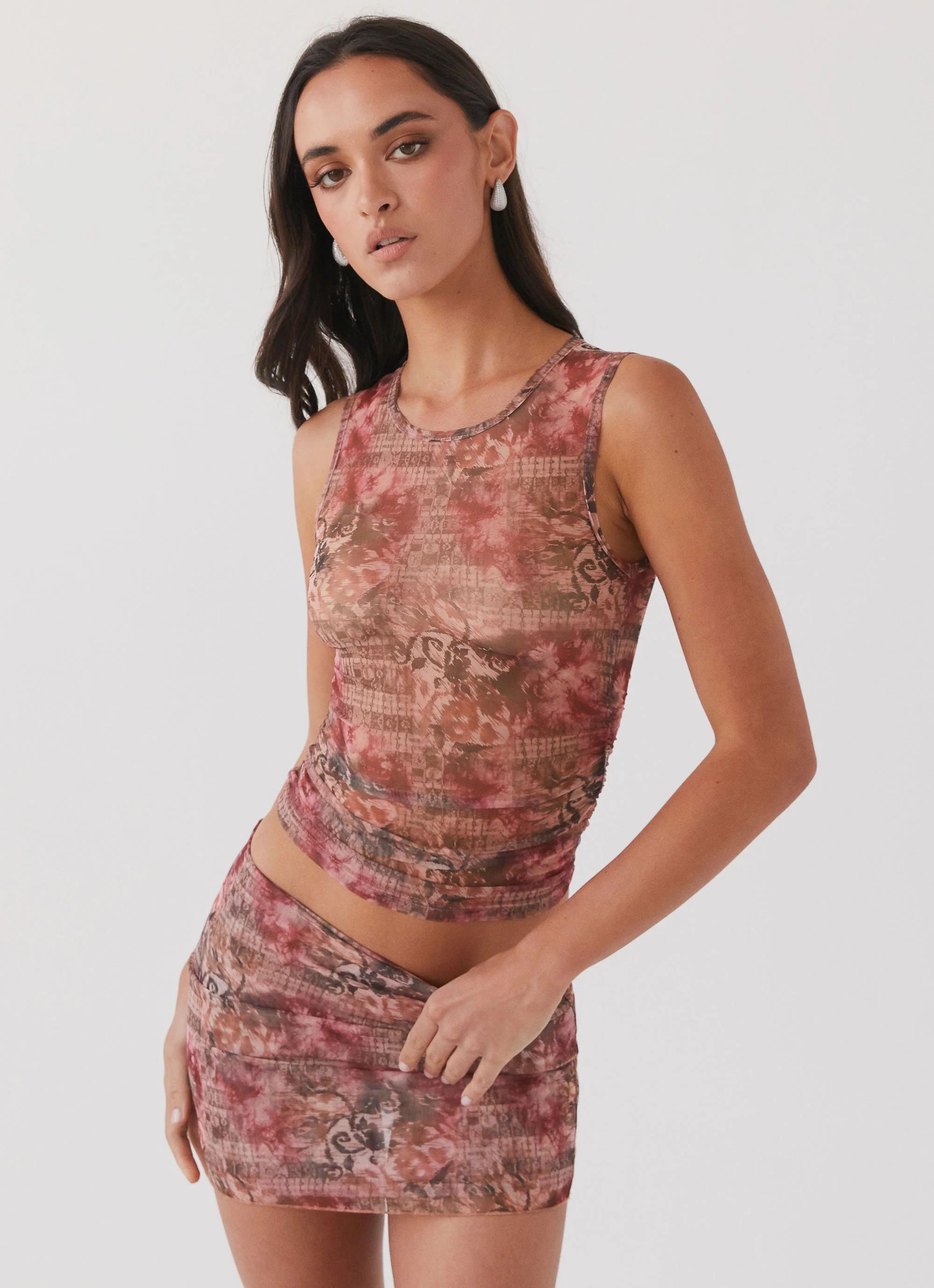 Love Child Mesh Tank Top - Palais Floral | Peppermayo (Global)