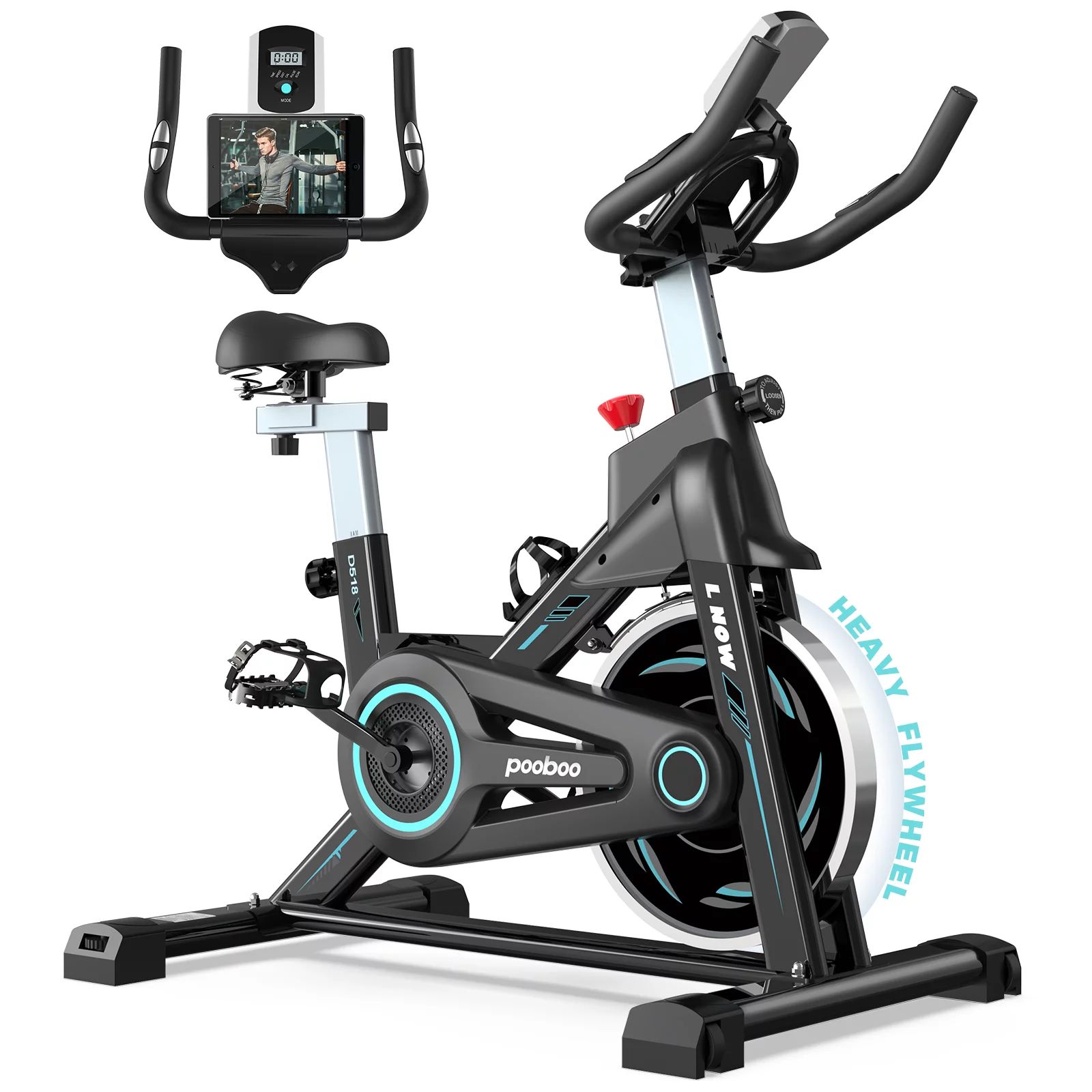 Pooboo Indoor Cycling Bike Magnetic Stationary Exercise Bikes Home Cardio Workout Bicycle Machine... | Walmart (US)