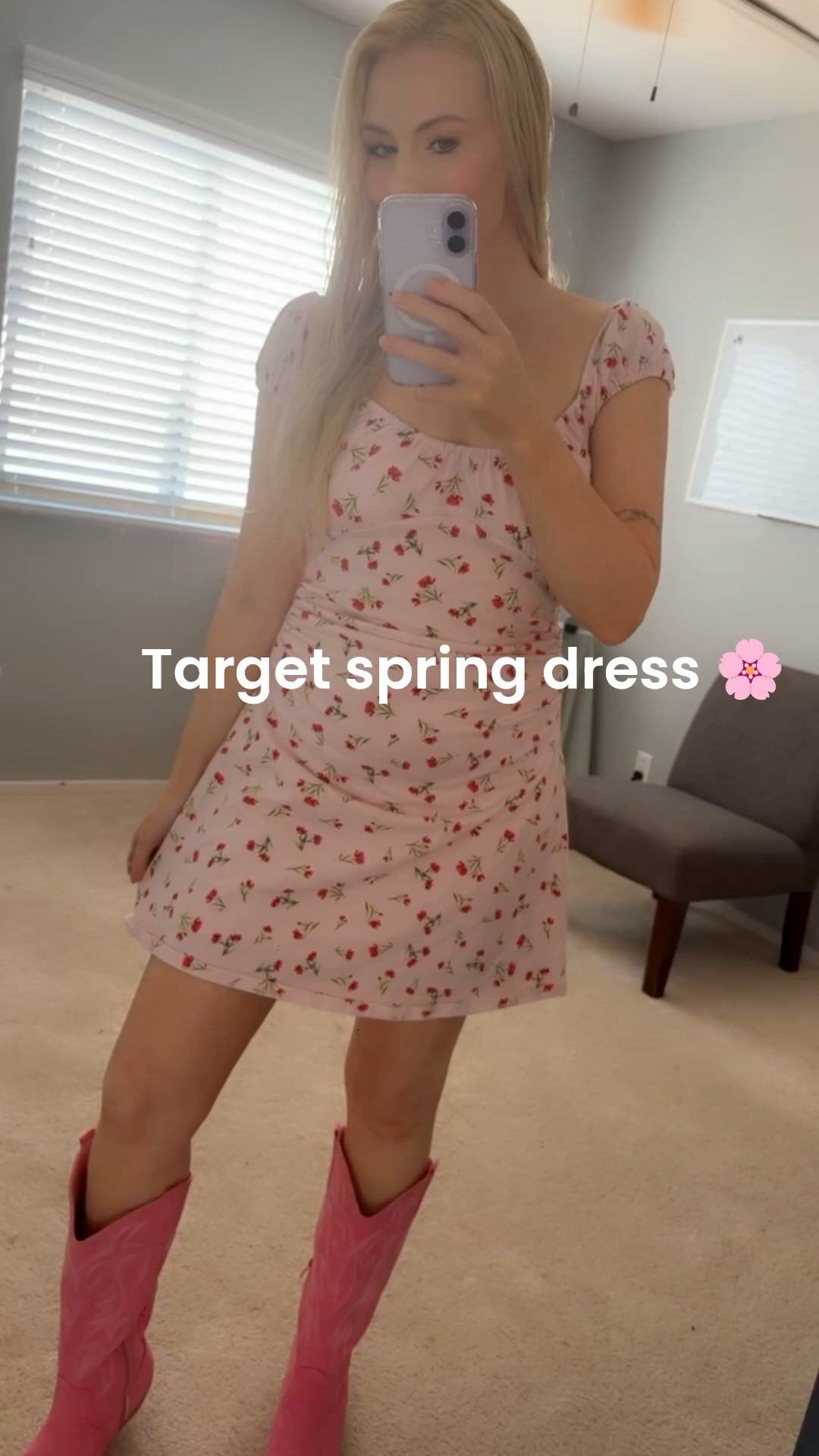 Adorable affordable target cherry print spring dress outfit of the day 🌸 I’m 125lbs 5ft 2 wearing size small 💗

#LTKmomlife #LTKFestival #LTKootd