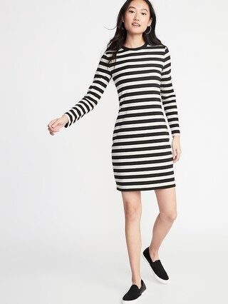 Fitted Striped Jersey Shift Dress for Women | Old Navy US