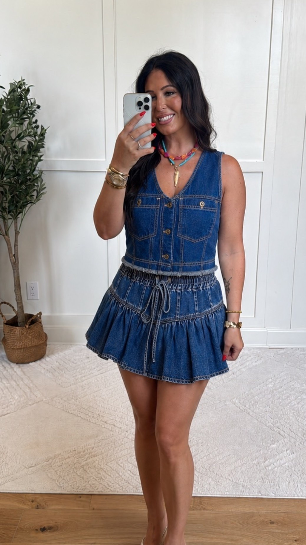 This is an adorable look  is a summer must-have! 🤍 It's perfect for concerts, vacations, or date nights. Wear the pieces together for a coordinated look or mix and match them with your favorite basics for endless outfit options!

#LTKootd #LTKOver40 #LTKdayinmylife