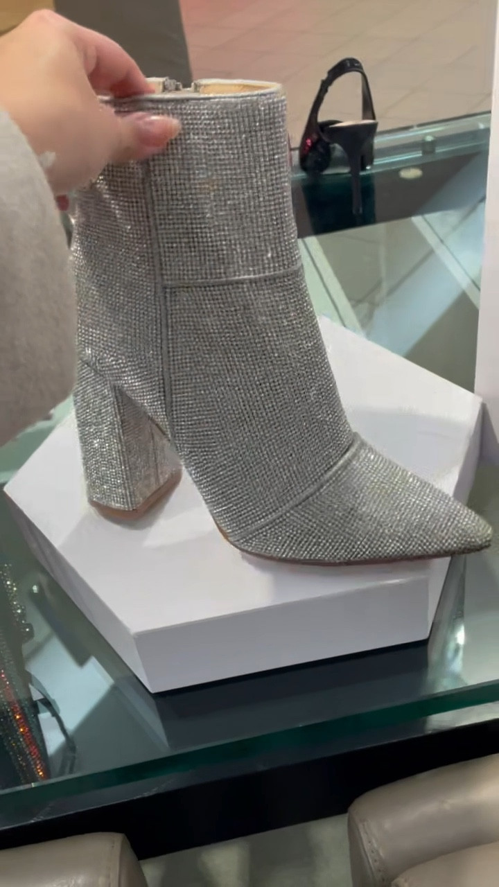 Noticed-R Crystal Bootie #stevemaddenbooties 